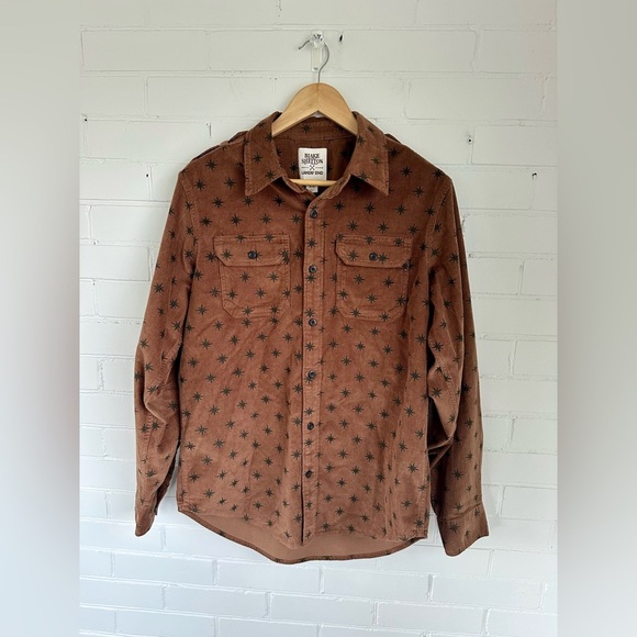 Blake Sheldon Lands End Heavyweight Brown Corduroy Button Up Size Medium - Picture 9 of 9